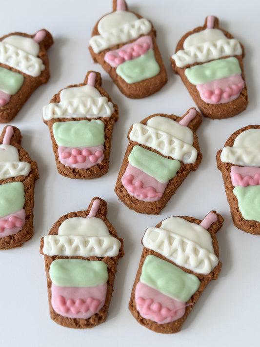 Strawberry matcha cookie